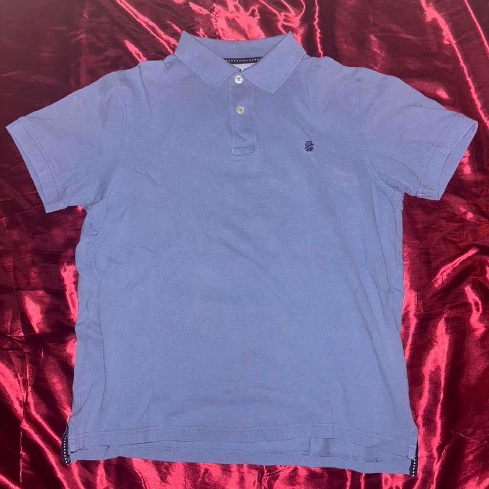 Izod Blue Polo Shirt Classic Cotton Pique
